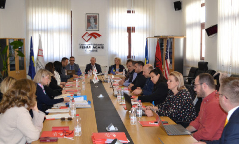 The two-day Quality Board meeting is being held at the University "Fehmi Agani" within the framework of the ERASMUS+ QUADIC project and "Kadri Zeka" University